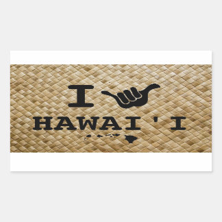 Shaka for Hawaii Rectangular Sticker