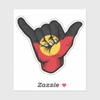 Shaka Hand Aboriginal Flag Good Vibes