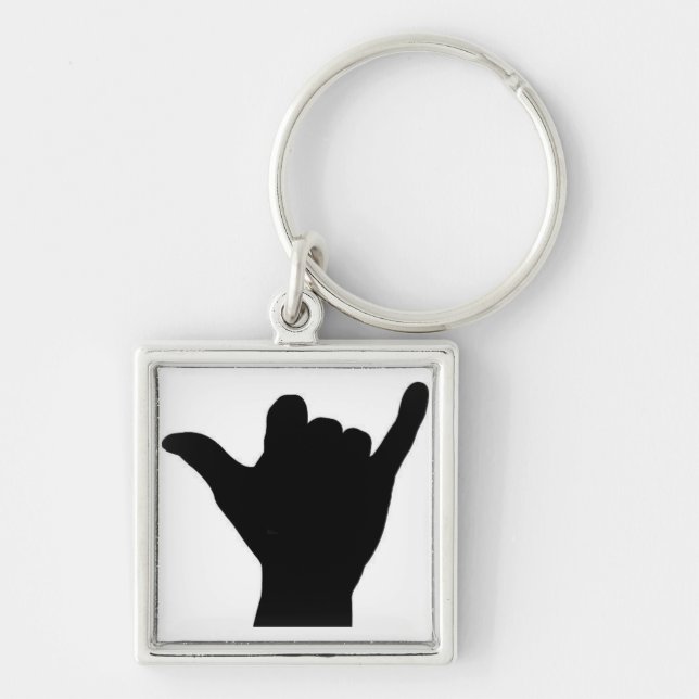 Shaka hand sign keychain (Front)