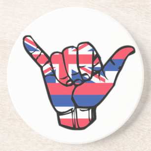 Shaka Hawaii Flag Coaster