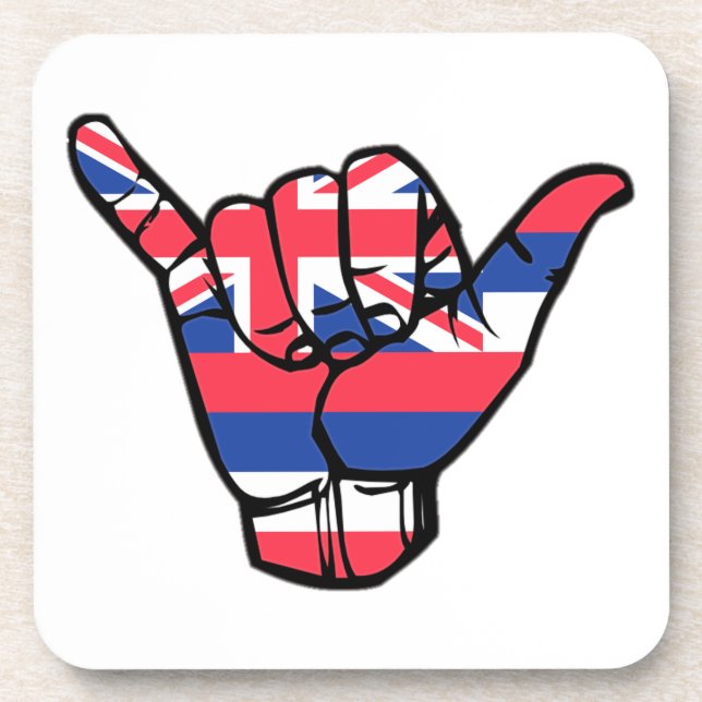 Shaka Hawaii Flag Coaster (Front)