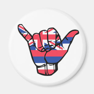 Shaka Hawaii Flag Magnet