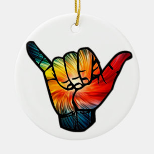 Shaka Rainbow Ceramic Tree Decoration