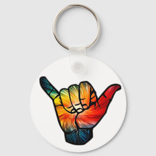 Shaka Rainbow Key Ring