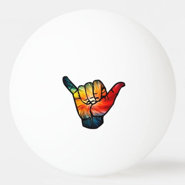 Shaka Rainbow Ping Pong Ball (Front)