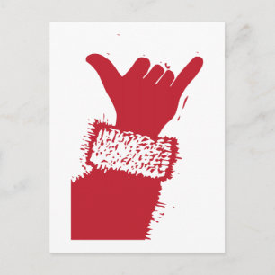 Shaka Santa Holiday Postcard