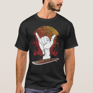 Shaka Sign Hawaiian Surfing Surf Culture Hand Gest T-Shirt