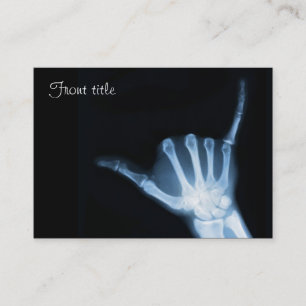 Shaka Sign X-Ray (Hang Loose) Business Card