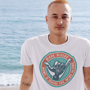 Shaka Summer Beach Surfing Surfer T-Shirt