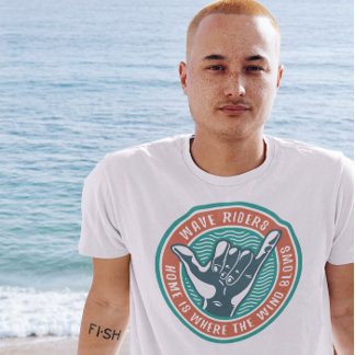 Shaka Summer Beach Surfing Surfer T-Shirt