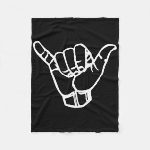 Shaka Surf Sign Cool Vintage Surfer Surfing Gift Fleece Blanket