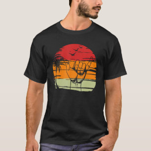 Shaka & Surf Sign Surfing Lover Retro Vintage Nove T-Shirt