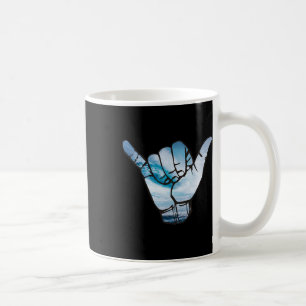 Shaka T Shirt Ocean Surfing Wave Surfer Hawaii Han Coffee Mug
