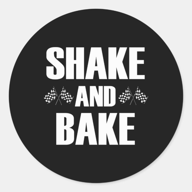 Shake And Bake Racing Classic Round Sticker (Front)
