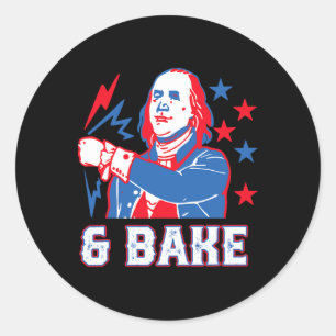 Shake And Ke Drinking American Presidents Happy 4t Classic Round Sticker