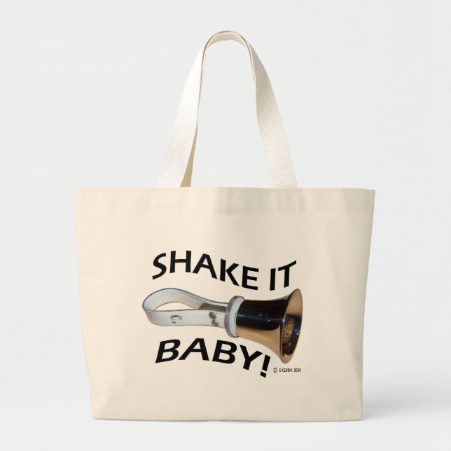 Shake It Baby! Large Tote Bag (Front)