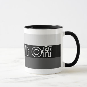 Shake It Off Striped Mug - Black