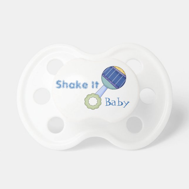 Shake It Rattle Baby Pacifier (Front)
