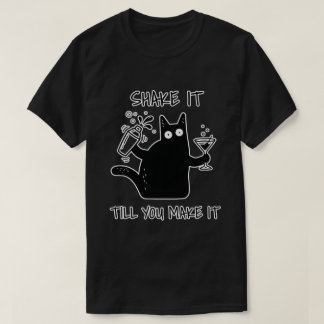 Shake It Till You Make It Black Cat - Funny Barten T-Shirt