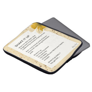 Shake It Up - Uplifting Motivational Poem Poetry Laptop Sleeve