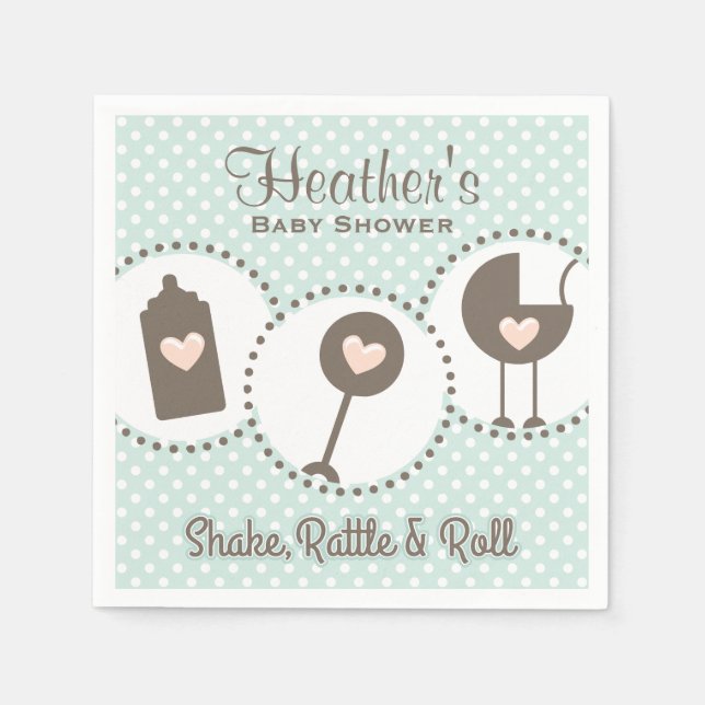Shake Rattle and Roll Napkin (Front)