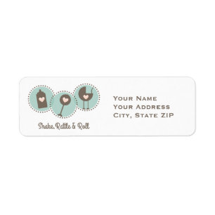 Shake Rattle and Roll Return Address Label
