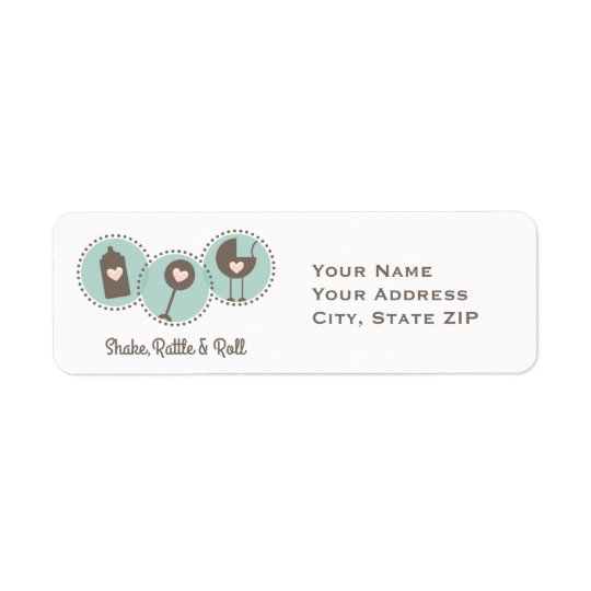 Shake Rattle and Roll Return Address Label