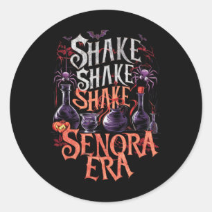 Shake Shake Senora Era Retro Vintage Halloween Spo Classic Round Sticker