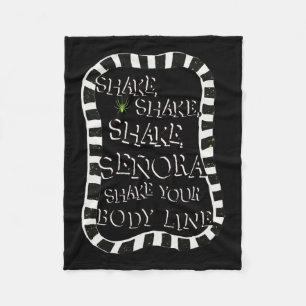 Shake Shake Senora Funny Halloween Fleece Blanket
