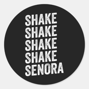 Shake Shake Senora Halloween Classic Round Sticker