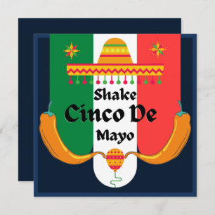 Shake Shake Shake Cinco De Mayo Party  Holiday Card