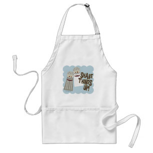 Shake Things Up Funny Salt and Pepper Cartoon Standard Apron