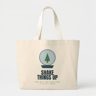 Shake Things Up Retro Motivation Jumbo Tote Bag