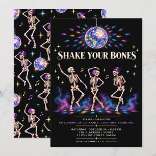 Shake Your Bones Halloween Dance Party Invitation
