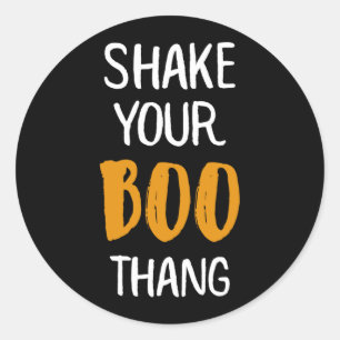 Shake Your Boo Thang Halloween Ghost Classic Round Sticker
