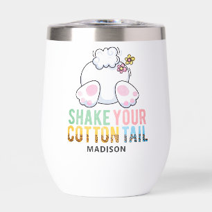 Shake Your Cotton Tail Cute Easter Bunny Add Name