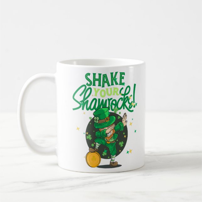 Shake your shamrock  coffee mug (Left)