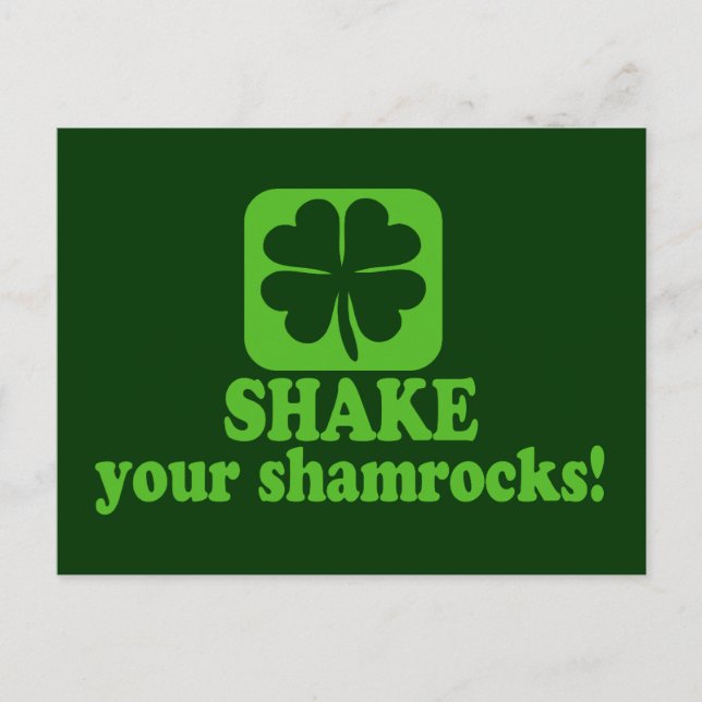 Shake Your Shamrocks Postcard (Front)