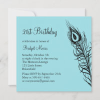 Shake Your Tail Feathers 21st Birthday Invite