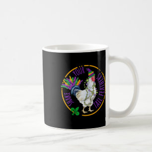 Shake Your Tail Feathers Cute Chicken Funny Mardi Coffee Mug