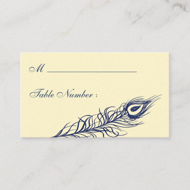 Shake your Tail Feathers Place Card (Front)