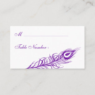 Shake your Tail Feathers Place Card (violet)