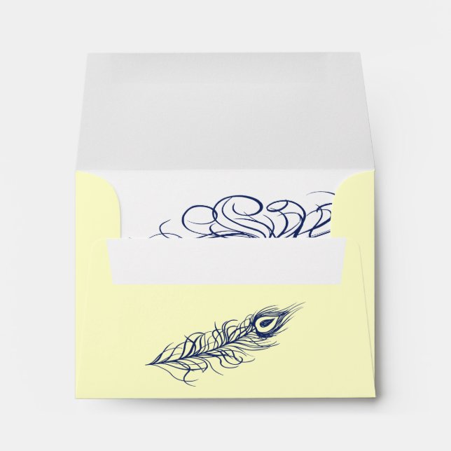 Shake your Tail Feathers RSVP Envelope yellow (Back (Bottom))