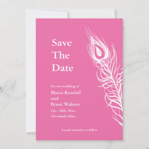 Shake your Tail Feathers Save the Date 1 (fuchsia)