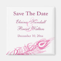 Shake your Tail Feathers Save the Date (fuchsia)