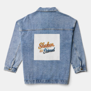 "Shaken, Not Stirred." Denim Jacket
