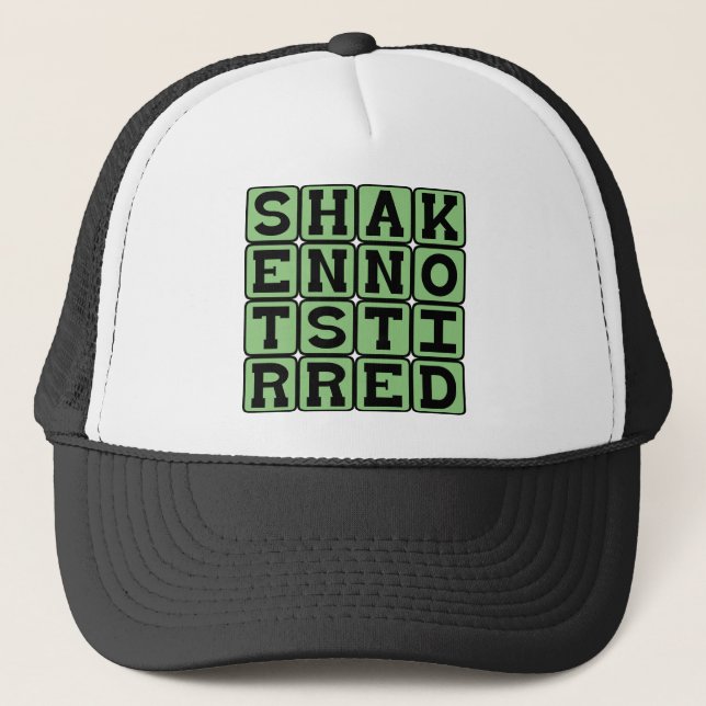 Shaken Not Stirred, Martini Preference Trucker Hat (Front)