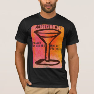 SHAKEN OR STIRRED...MARTINI PRINT T-Shirt