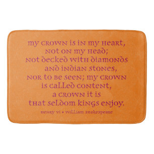 Shakespeare bath mat