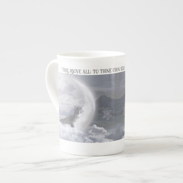 Shakespeare Bone China Mug (Front Left)